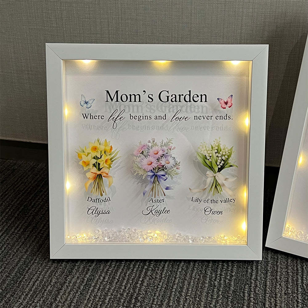 50% OFF✨Mom's Garden is Her Children Glowing Light Frame Box