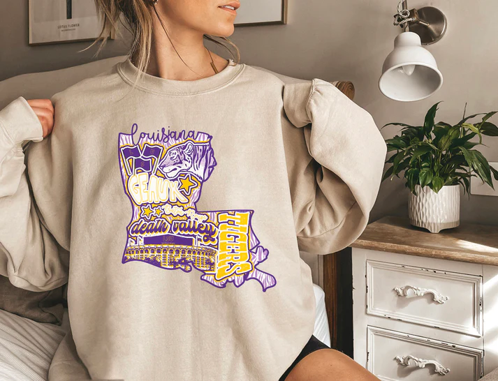 Louisiana Tiger Sweatshirt Tee Hoodie