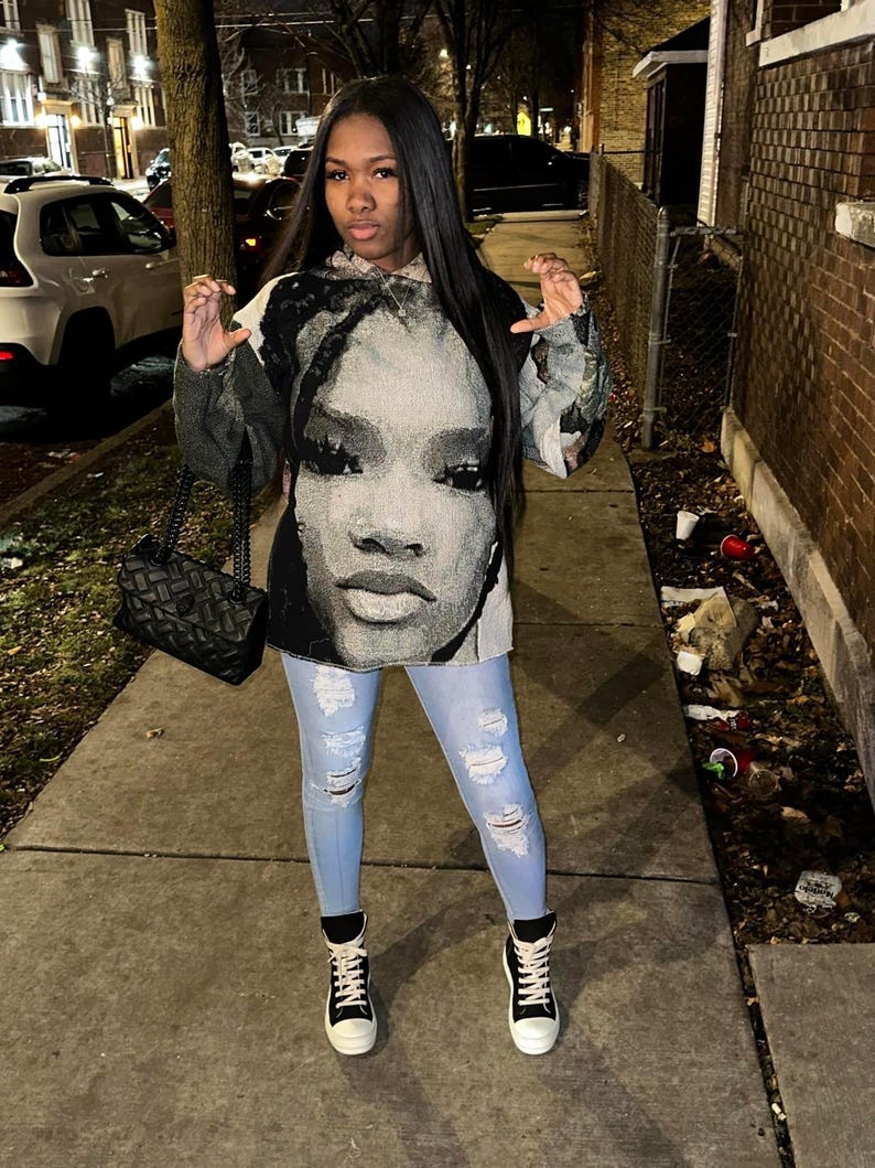 Custom Vintage Photo Tapestry Hoodie