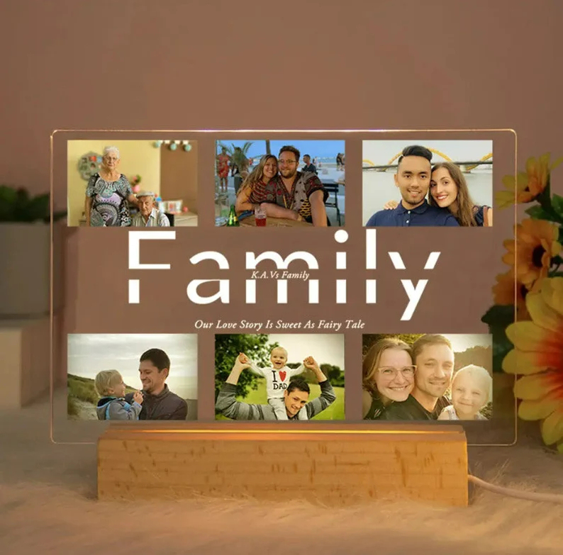 Personalized Custom Photo Night Light – Perfect Gift for Mom
