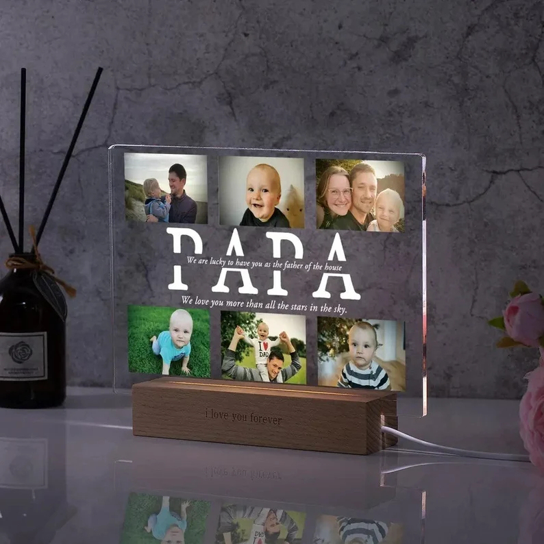 Personalized Custom Photo Night Light – Perfect Gift for Mom