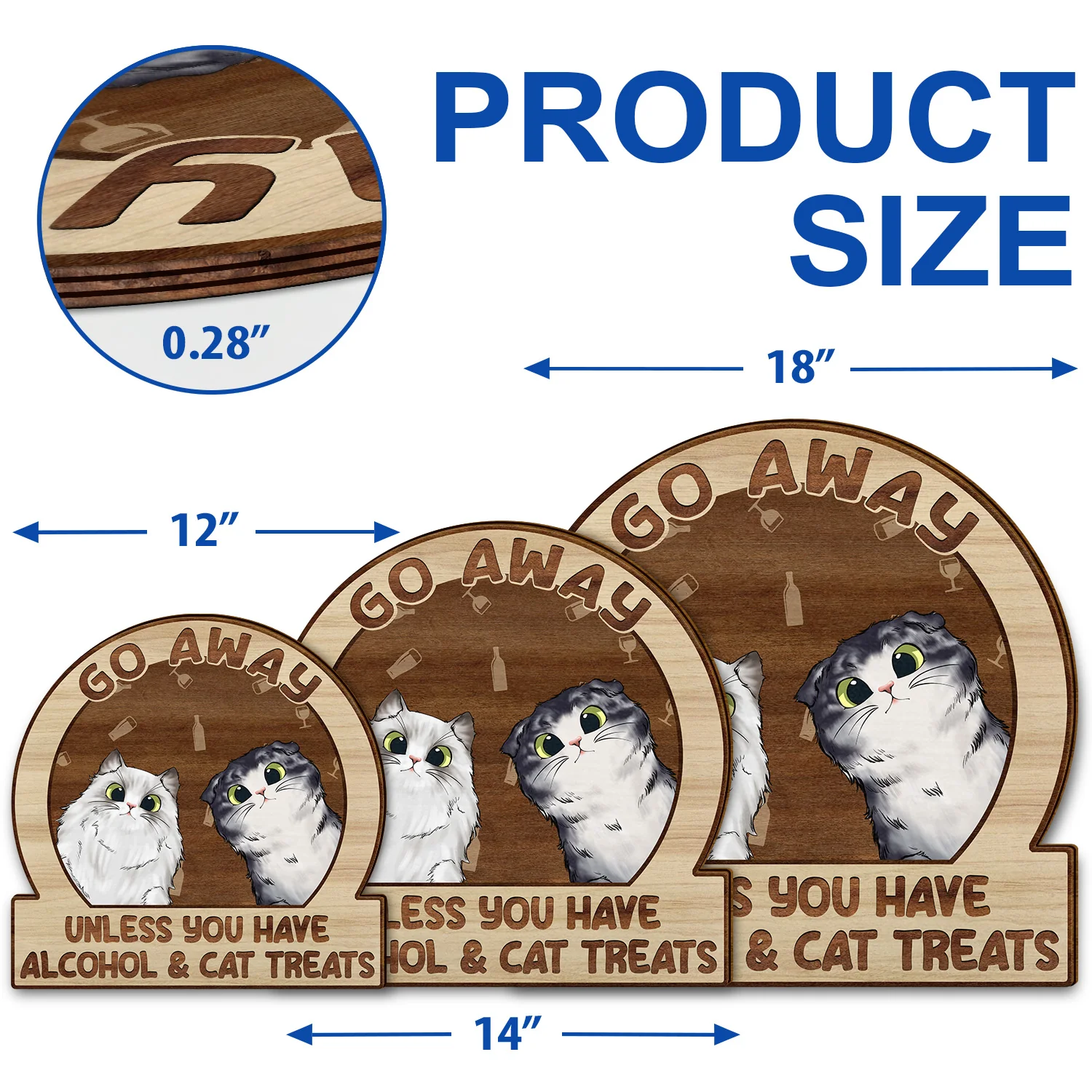 Go Away Unless You Have Alcohol And Dog Treats Cat Treats Pet Treats - Personalized Custom Shaped Wood Sign