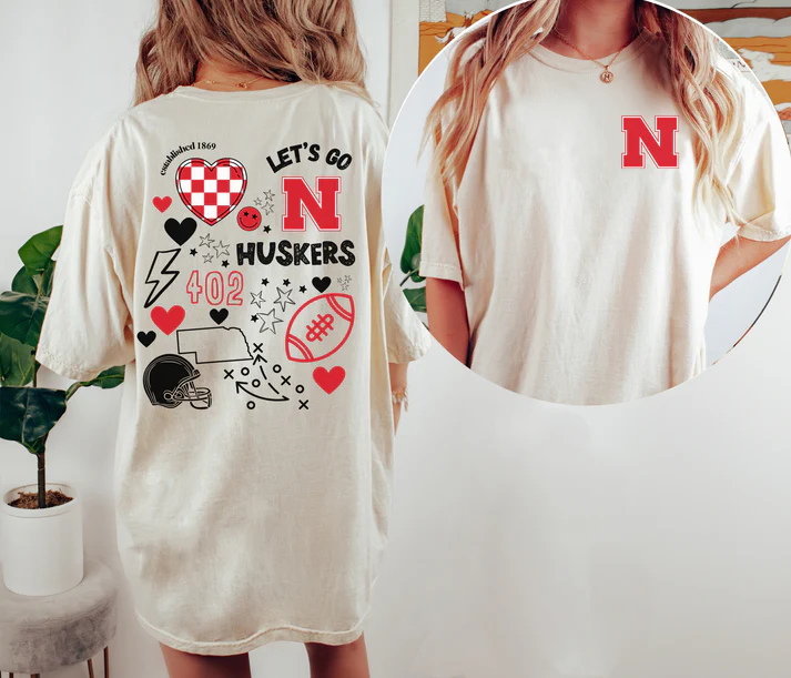 Huskers Game Day Sweatshirt Hoodie T-shirt