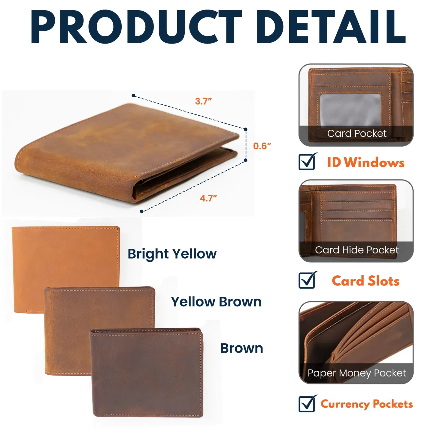 Wallet Reminder For Dad, Grandpa, Papa - Personalized Leather Wallet