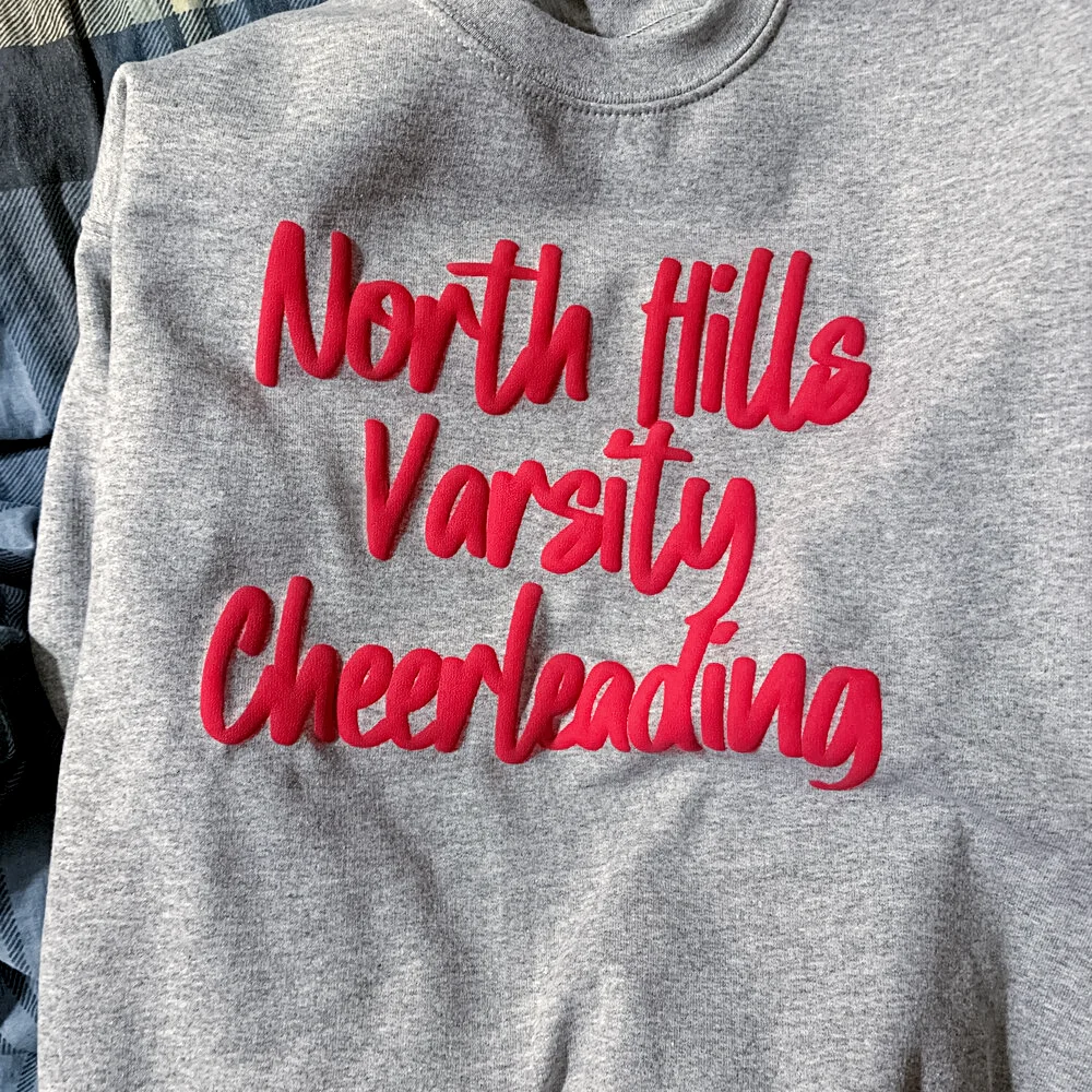 Custom 3D PUFF Print Team/School/Mascot Sweatshirt 🏈🏉🏀⚾️🥎 Game Day Quotes 🥳✨ Buy two get free shipping✈️✈️