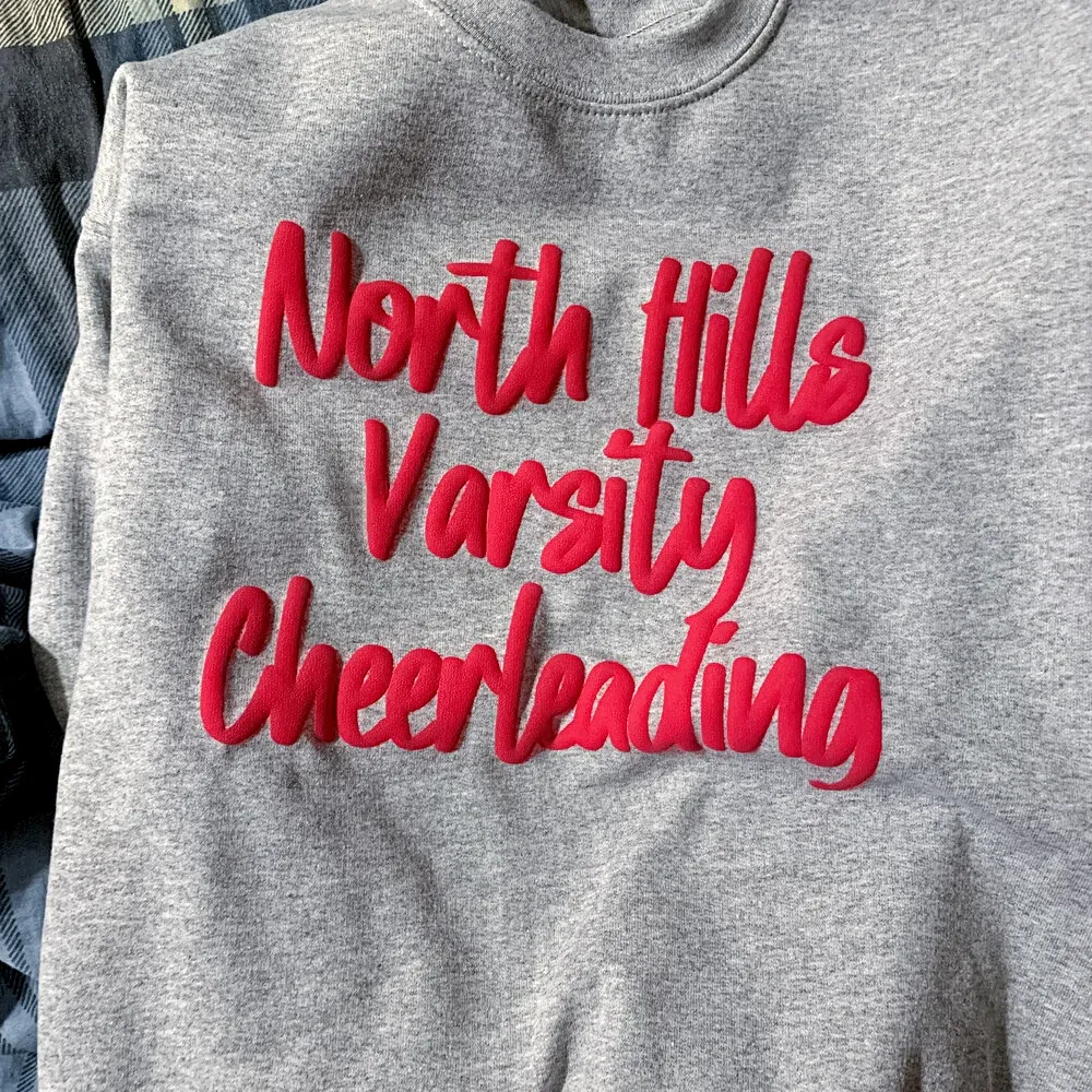 Custom 3D PUFF Print Team/School/Mascot Sweatshirt 🏈🏉🏀⚾️🥎 Game Day Quotes 🥳✨ Buy two get free shipping✈️✈️