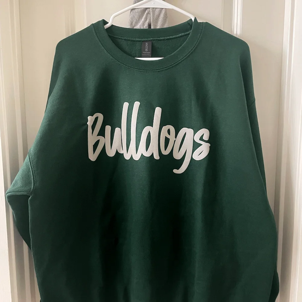 Custom 3D PUFF Print Team/School/Mascot Sweatshirt 🏈🏉🏀⚾️🥎 Game Day Quotes 🥳✨ Buy two get free shipping✈️✈️