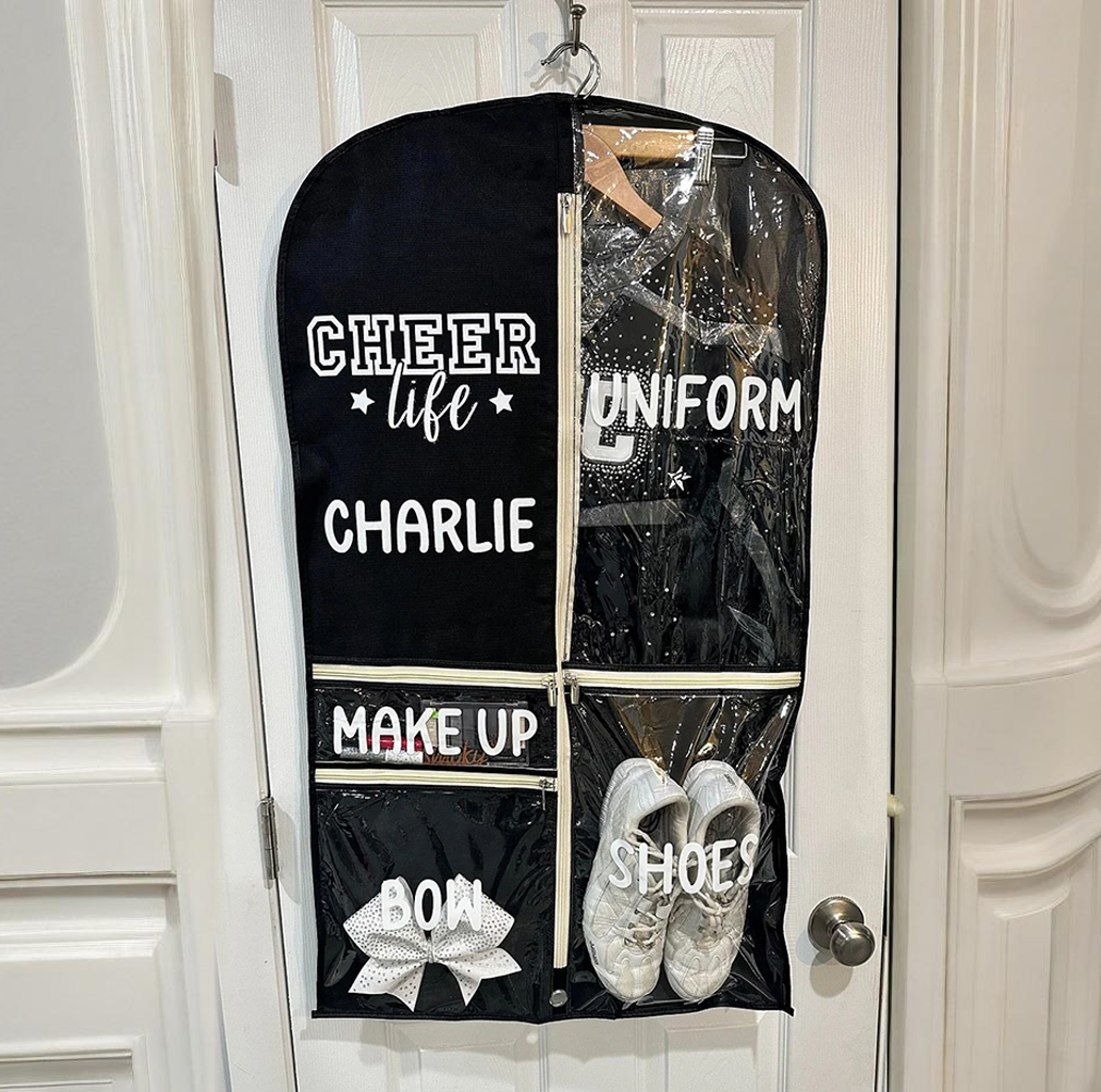 Personalized Cheer Life Garment Bags