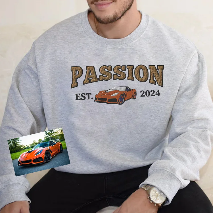 Car Owner Custom Car Embroidered Apparel Sweatshirt Car Sweatshirt