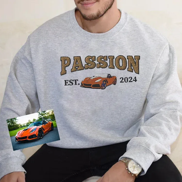 Car Owner Custom Car Embroidered Apparel Sweatshirt Car Sweatshirt