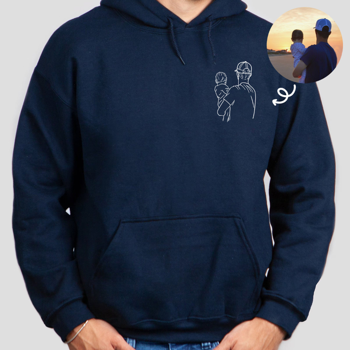 Custom Photo Portrait Printing Shirt - Gift For Dad