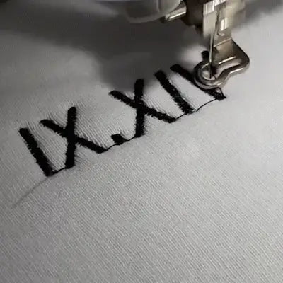 Custom Embroidered Roman Numeral Date Sweatshirt Gift For Her Him