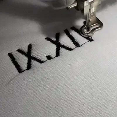 Custom Embroidered Roman Numeral Date Sweatshirt Gift For Her Him