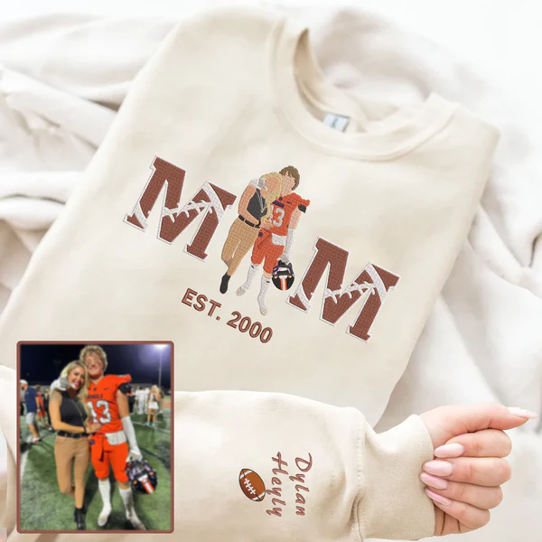 Custom Embroidered American Football Hoodie – Your Personalized Game Day Gear