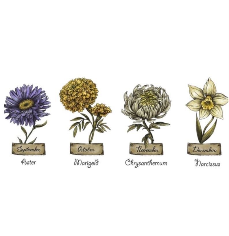 Custom Grandma’s Garden Blanket, Birth Month Flower Blanket, Gift for Grandma