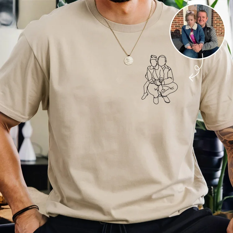 Dad and me-Custom Photo Shirt For Dad,Gift for Papá