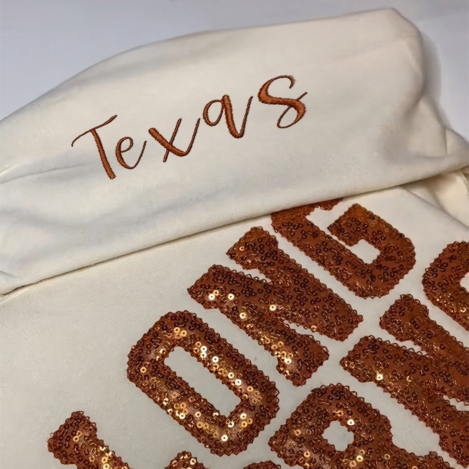 Personalized Sequin Applique Gameday Sweatshirt