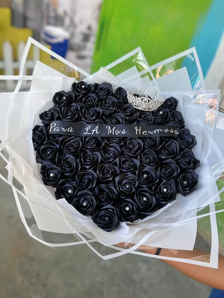 💕Eternal Roses - HandMade From Satin Ribbon(Never Wither)