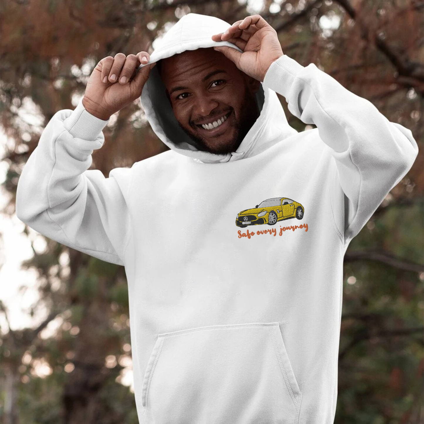 Extreme Speed Hoodie Embroidered Lovely Car Embroidered Hoodie