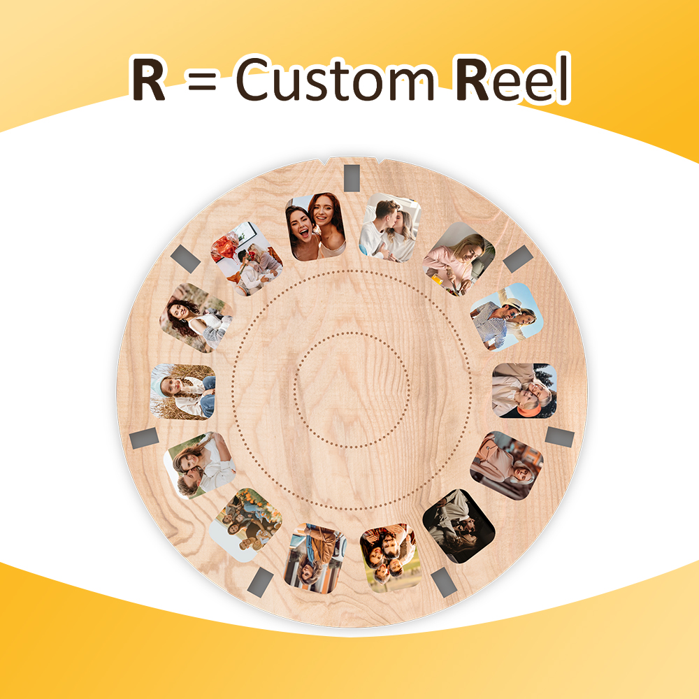 Personalized Viewmaster style reel Proposal Wedding Mother's Celebration Anniversary Birthday