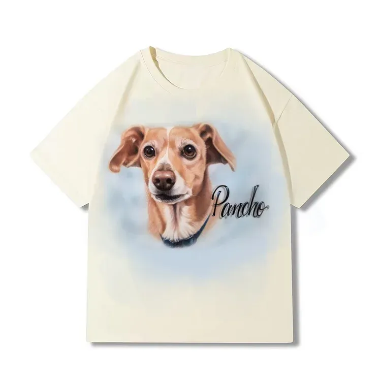 Pet Portrait Custom Airbrush Photo-Realistic, Hand Painted from Your Image Tee, Sweatshirt Hoodie