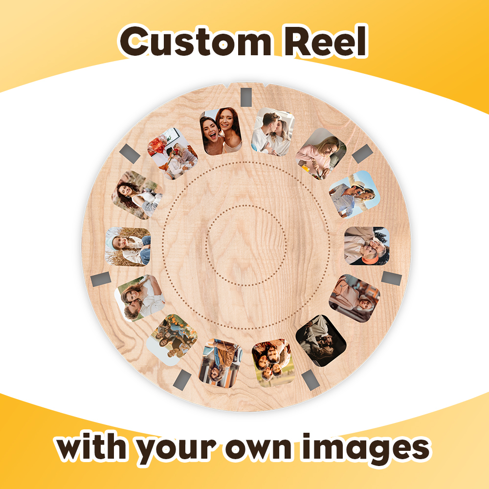 Personalized Viewmaster style reel Proposal Wedding Mother's Celebration Anniversary Birthday
