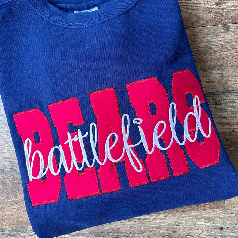 Custom Applique Patch Sweatshirt