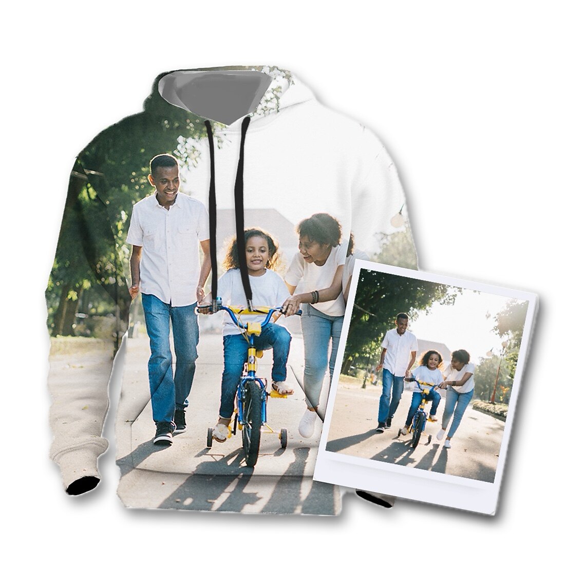 Men's Skull 3D Print Hoodie – Long Sleeve Streetwear Sweatshirt with Pocket