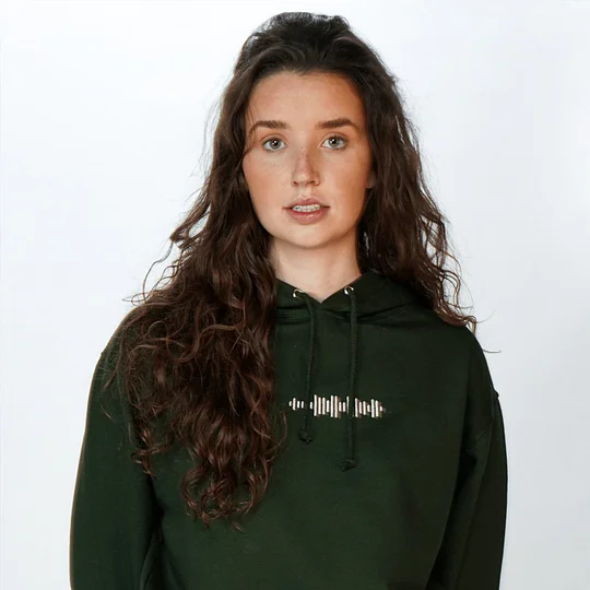 Custom Scannable Music Code Embroidered Sweatshirt 
