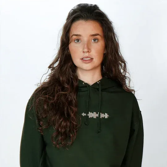 Custom Scannable Music Code Embroidered Sweatshirt 