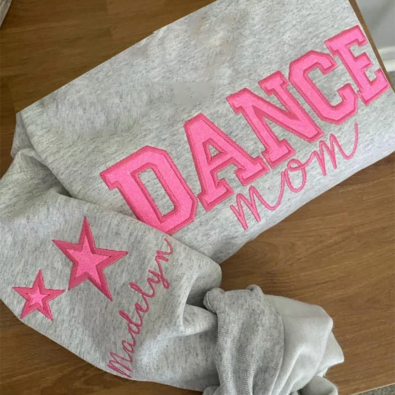 Personalized Embroidered Dance Mom Team Sweatshirt