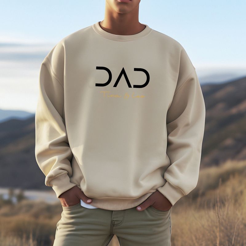 Personalised POP DAD Sweatshirt Hoodie with Kid's Names Father's Day Gift Cool Dad Gift