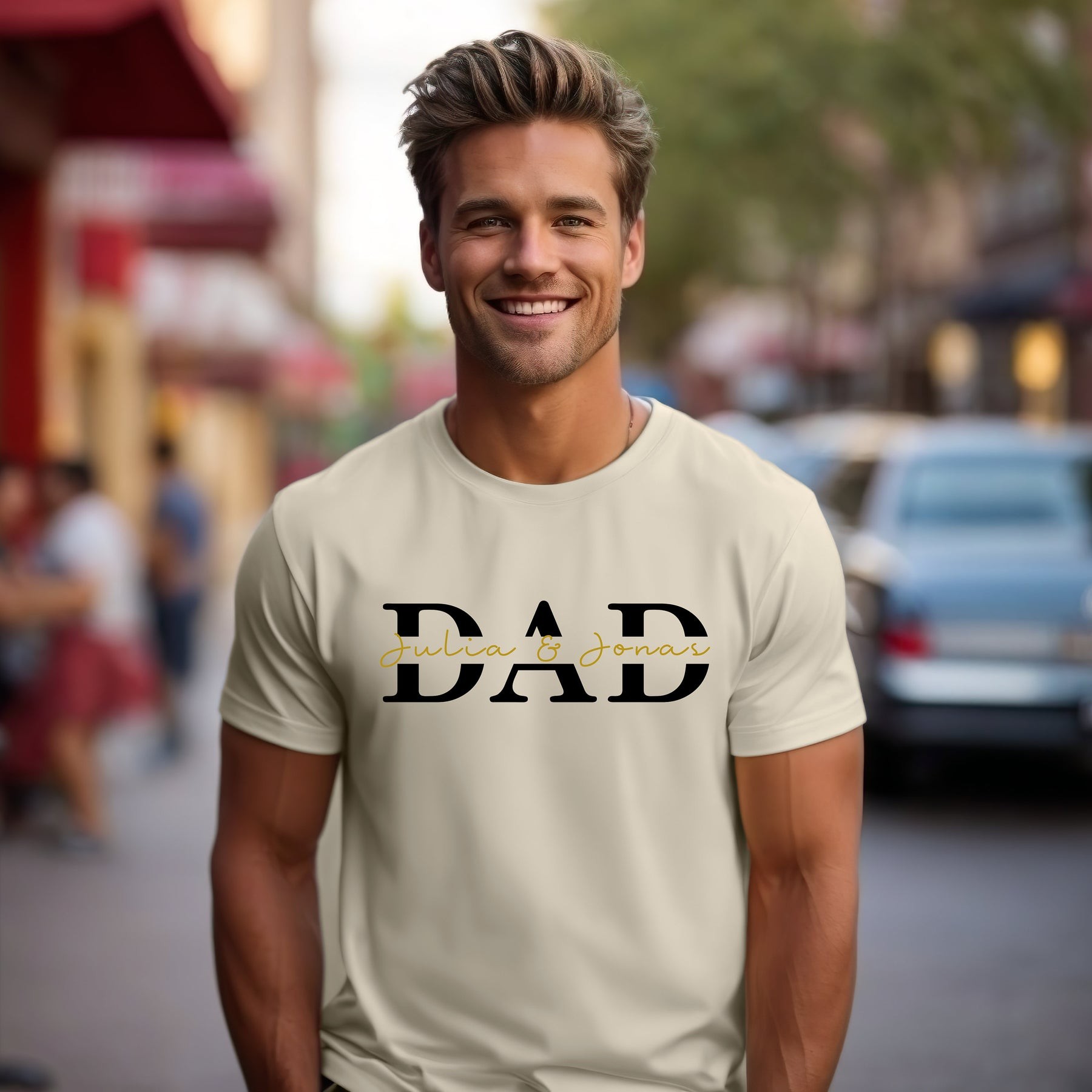 Personalised DAD Sweatshirt Hoodie with Kid's Names Father's Day Gift Cool Dad Gift