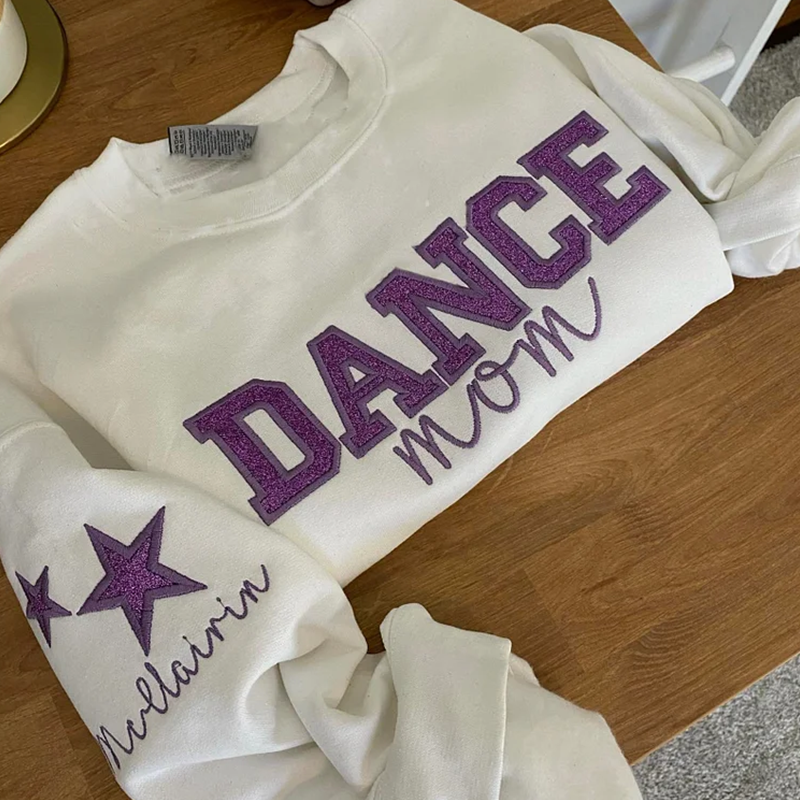 Personalized Embroidered Dance Mom Team Sweatshirt