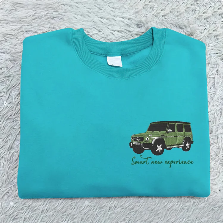 Classic Car Embroidered Sweatshirt Show Your Car Passion Sweatshirt