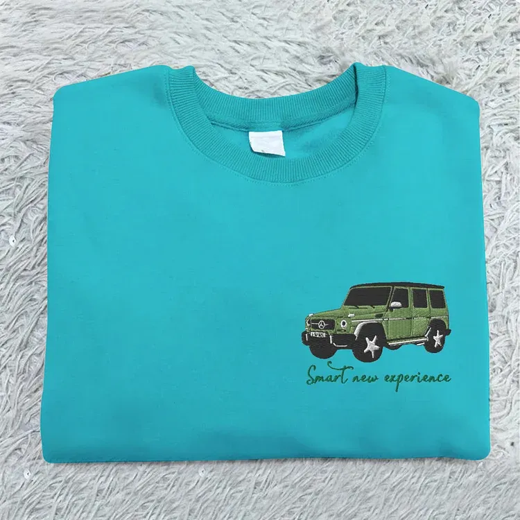 Classic Car Embroidered Sweatshirt Show Your Car Passion Sweatshirt