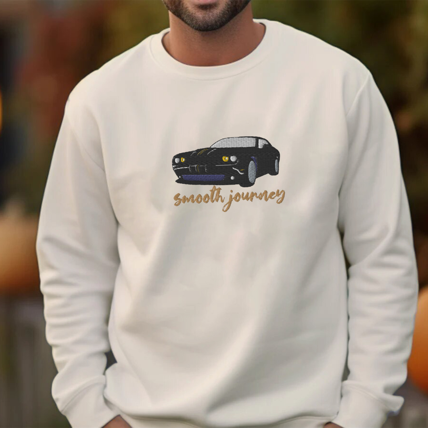 Classic Car Embroidered Sweatshirt Show Your Car Passion Sweatshirt