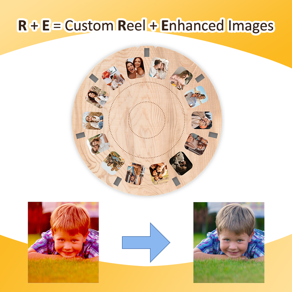 Personalized Viewmaster style reel Proposal Wedding Mother's Celebration Anniversary Birthday