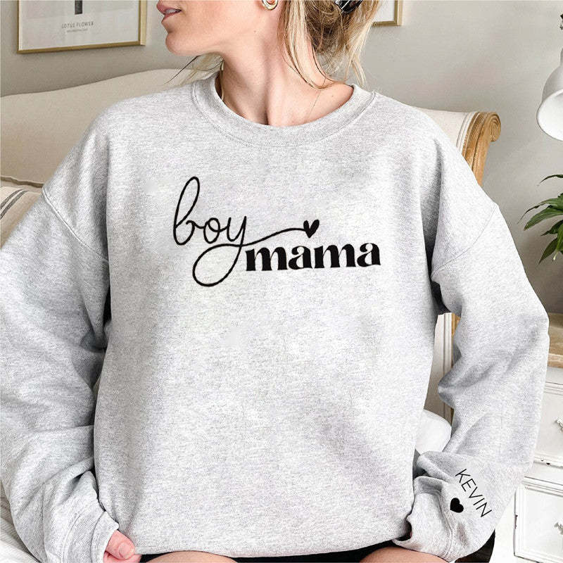 Mother's Name and Child's Name Sweatshirt Personalized Gift for Mom