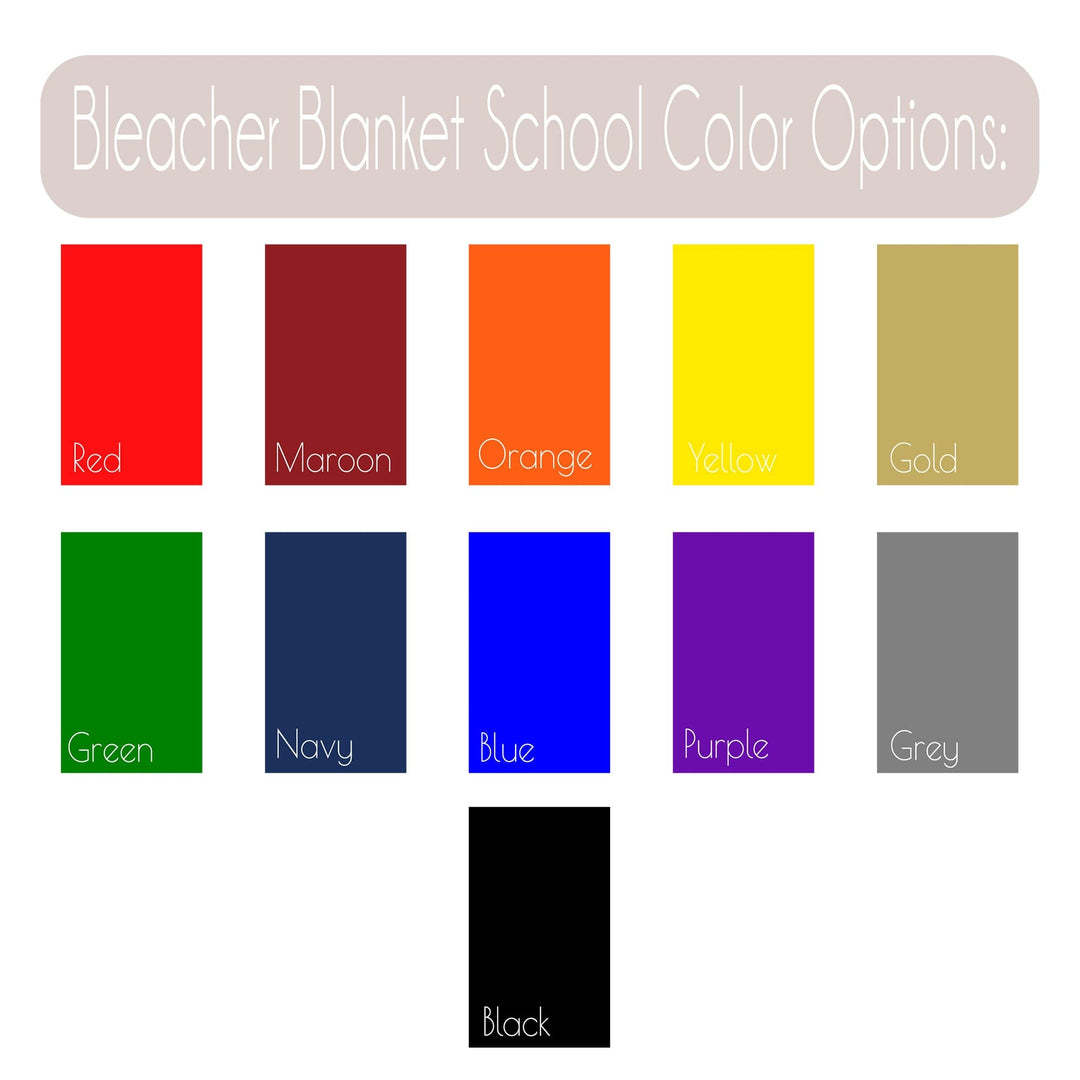 Personalized Bleacher Blanket