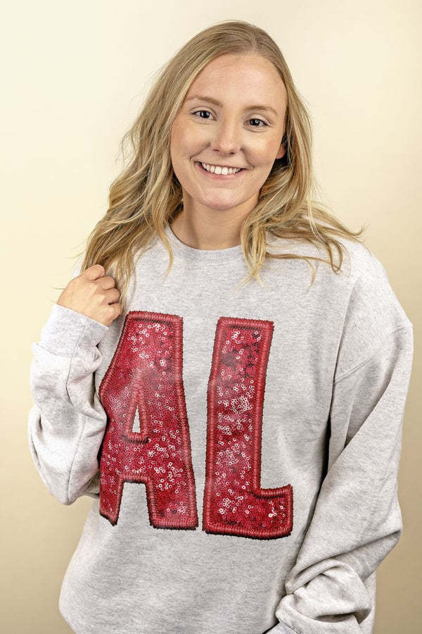 Faux Sequin Transfer Unisex Crew Sweatshirt