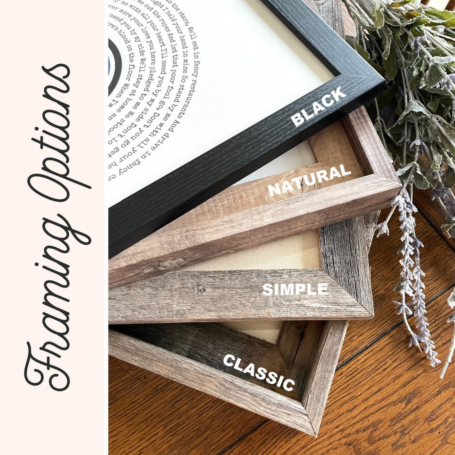 Personalized Christmas Gift for Grandma Birth Flower Bouquet Frame for Mom 