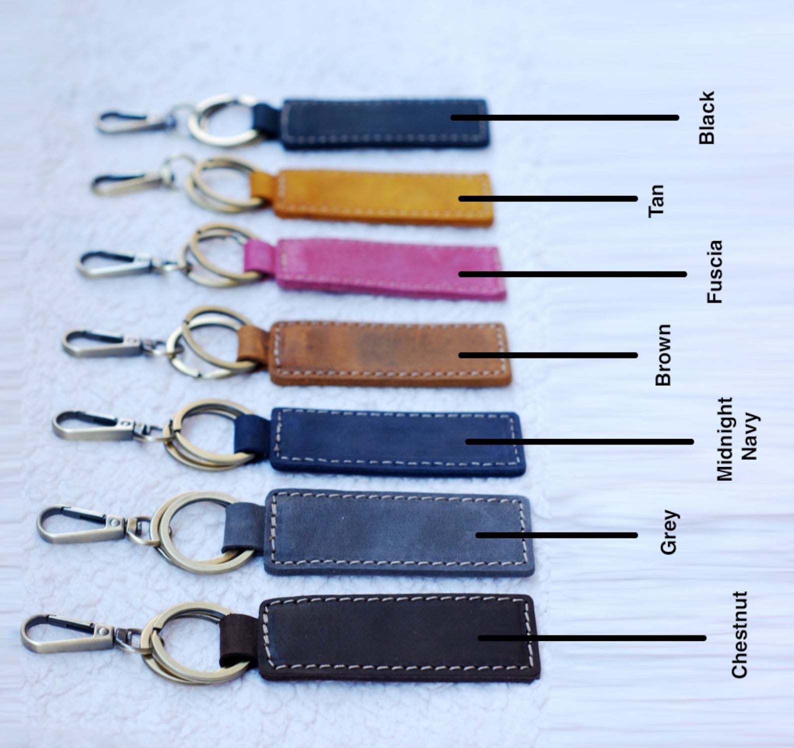 Custom Pet Portrait Leather Keyring, Leather Keychain