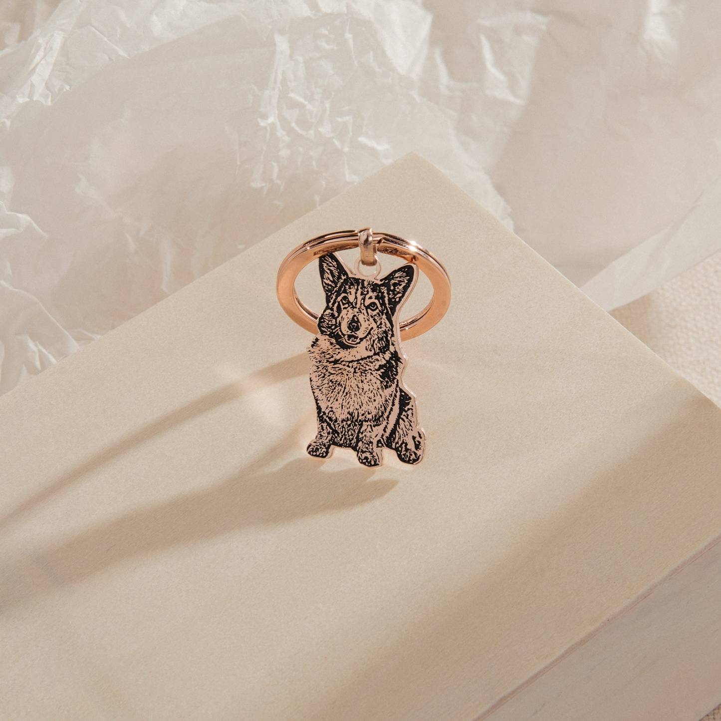 Engraved Pet Keychain - A Personalized Tribute to Your Furry Friend