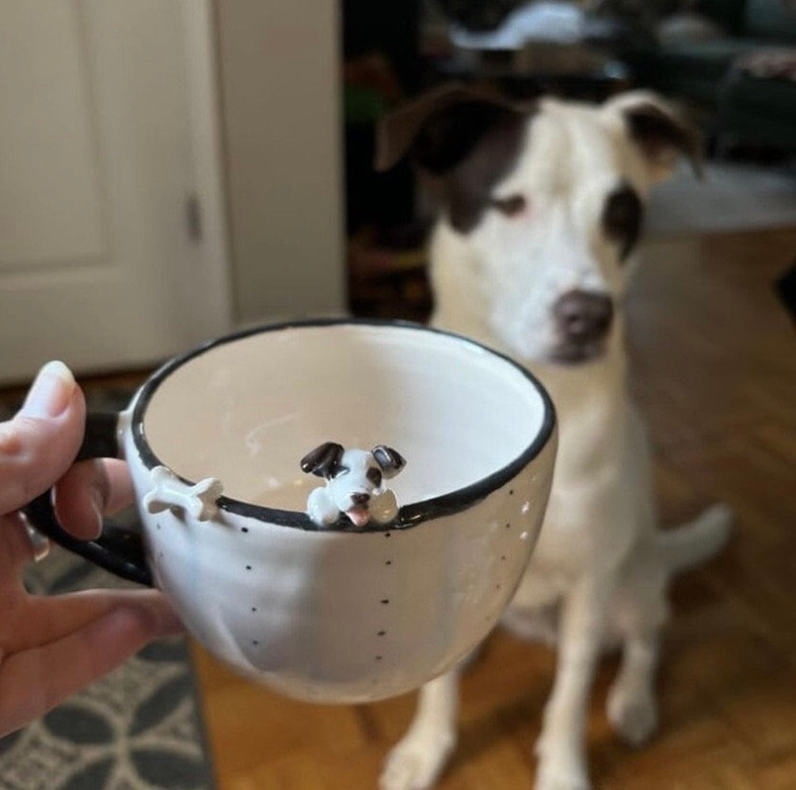 Dog Memorial Gift - Custom Pet Mug/Handmade Dog Mug/ -custom pet mug personalized - dog portrait mug - 3d dog - birthday gift for dog mom