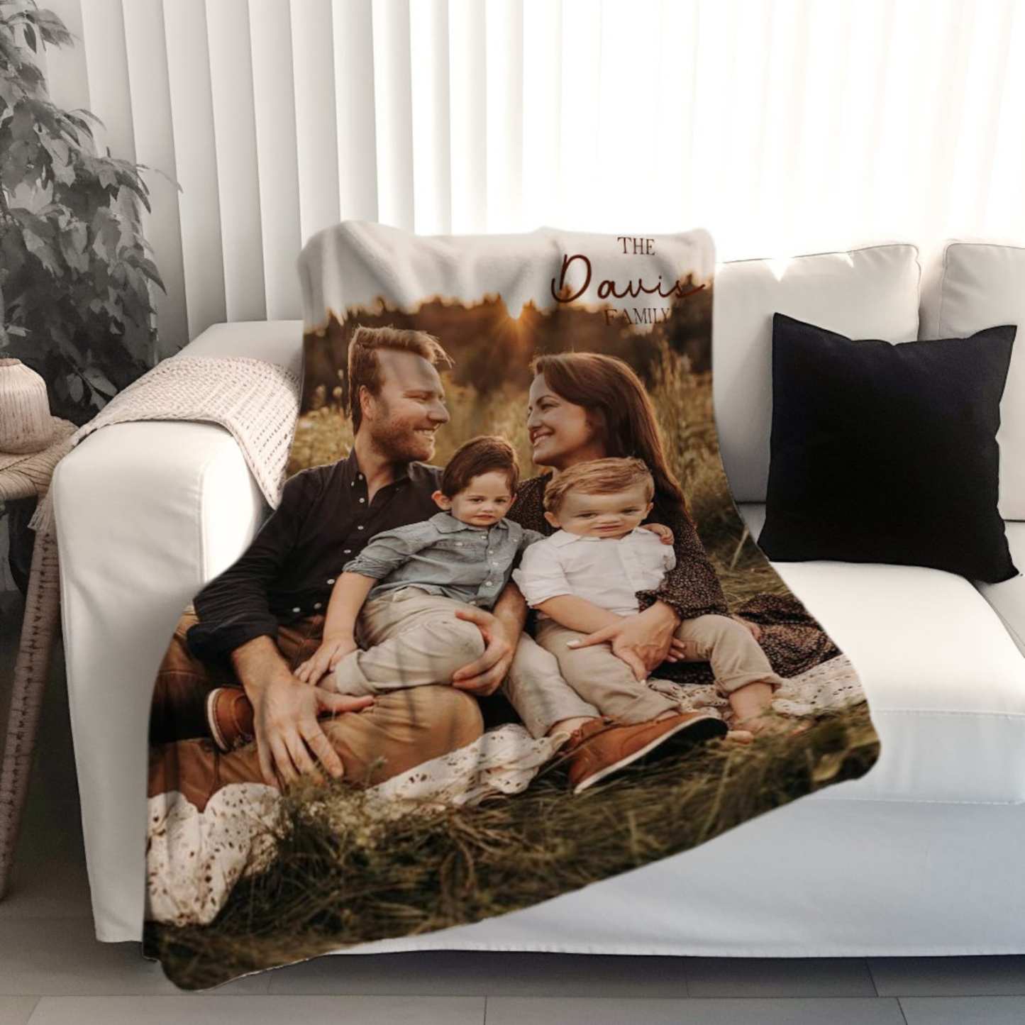 Personalized Photo Blanket, Blanket Photo Collage, Custom Your Own Photo Blanket, Family Photo Gift