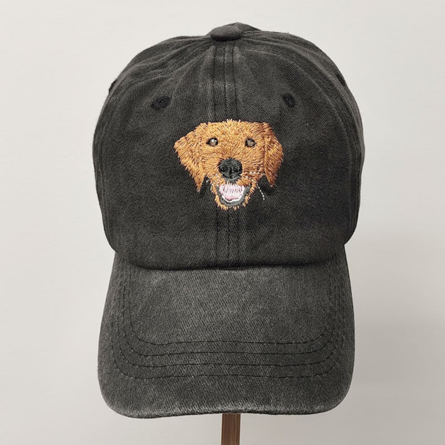 Custom Pet Photo & Name Hat – Personalized Dog or Cat Portrait Embroidery