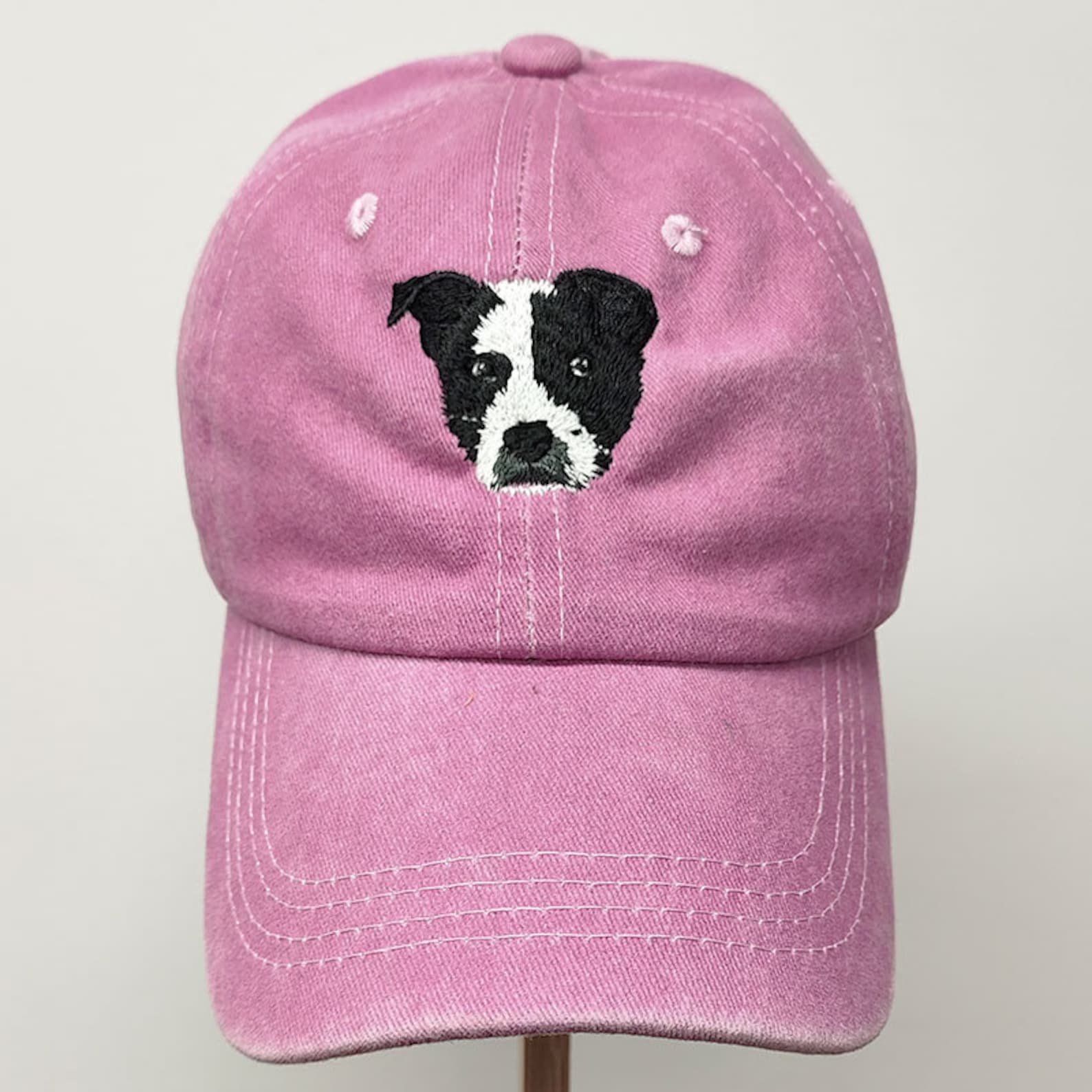 Custom Pet Photo & Name Hat – Personalized Dog or Cat Portrait Embroidery