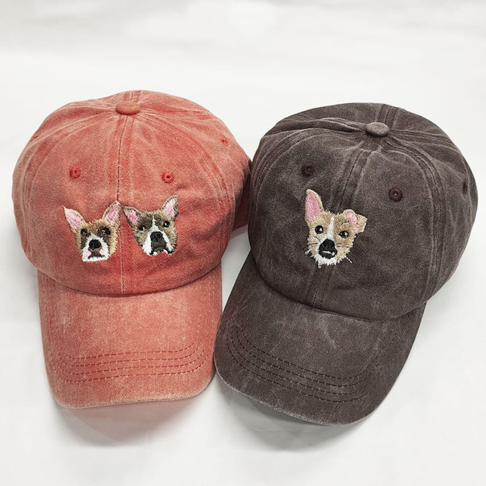 Custom Pet Photo & Name Hat – Personalized Dog or Cat Portrait Embroidery