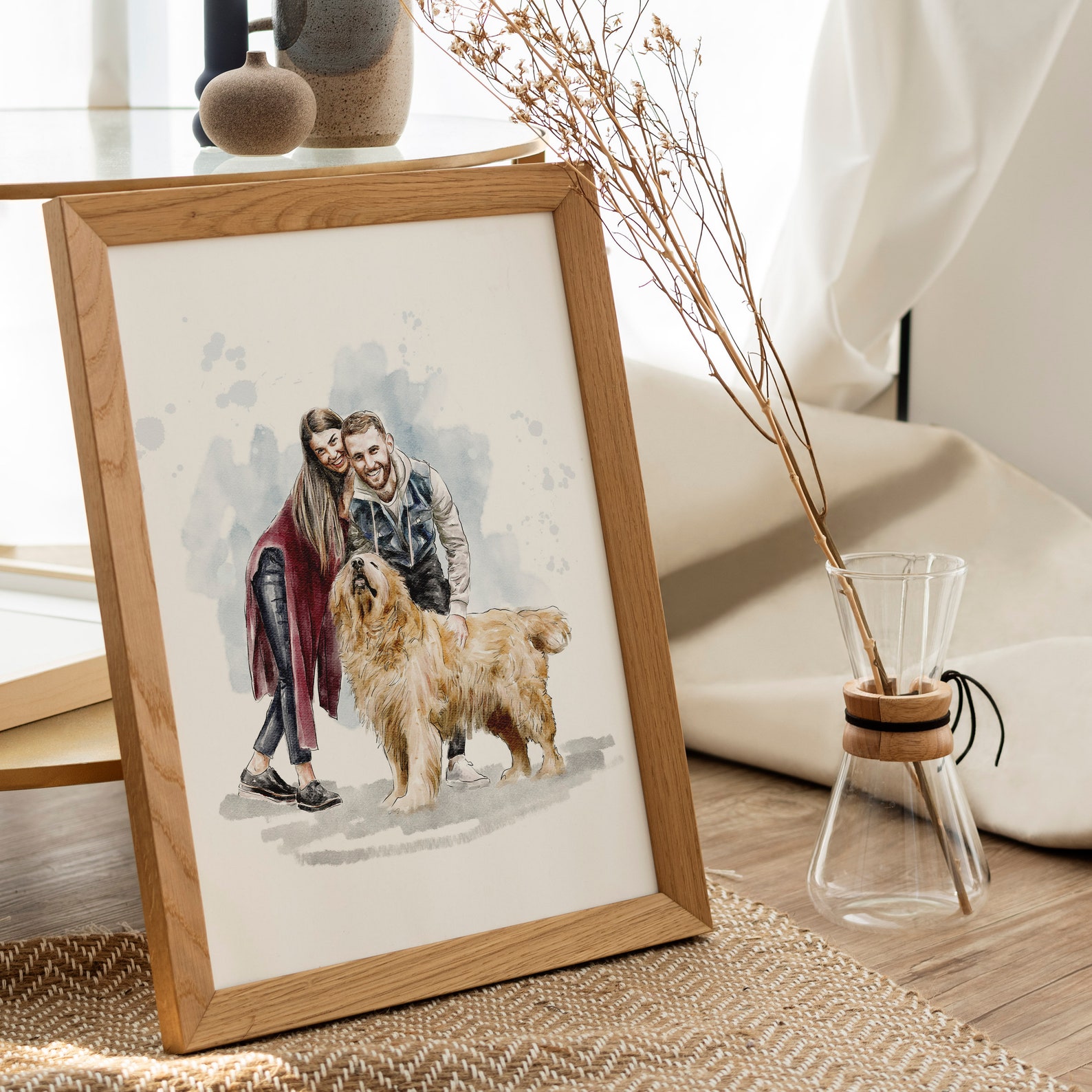 Custom Watercolor Painting From Photo, Gifts for Couple